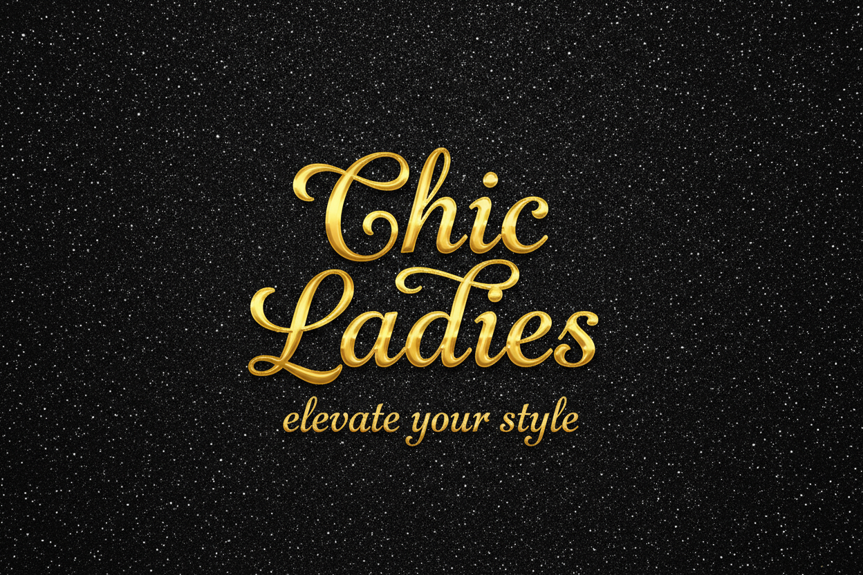 Chic Ladies Banner met sierlijke letters